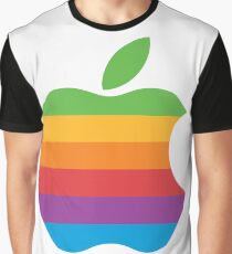 Retro Apple Logo Graphic T-Shirt
