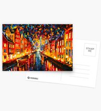 NIGHT COPENHAGEN - Leonid Afremov Postcards