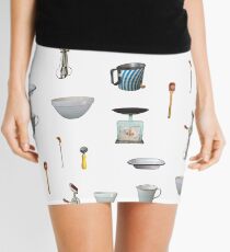 Love to Bake! - white background Mini Skirt