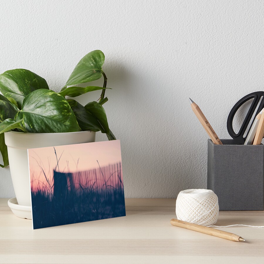 beach sunset II Art Board Print