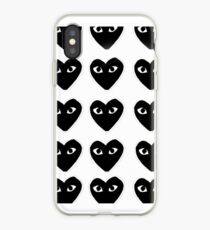Comme Des Garcon Black Monogram iPhone Case