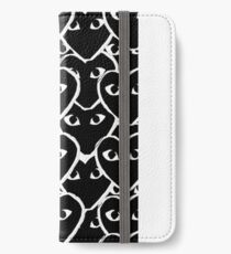 Monogramm Comme Des Garcon Schwarz iPhone Flip-Case/Hülle/Klebefolie