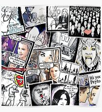 peyton's artwork collage Poster