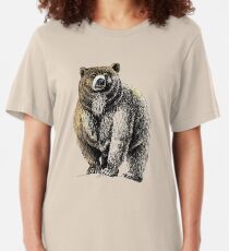 The Great Bear - A fierce protector Slim Fit T-Shirt