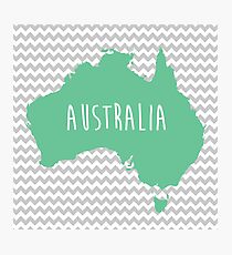 Australia Chevron Continent Series Photographic Print