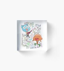 Nobody's A Nobody Gumball and Darwin Acrylic Block