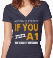 Audi A1 Women's Fitted V-Neck T-Shirt