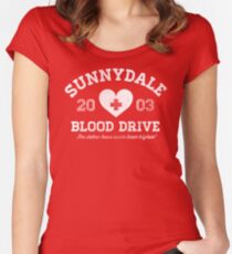 Sunnydale Blood Drive Women's Fitted Scoop T-Shirt