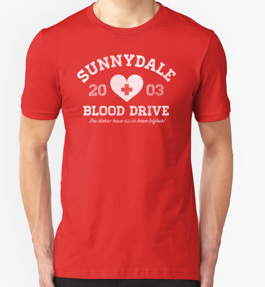 red cross blood drive t shirt