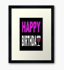 Birthday humour card Framed Print