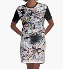 Kunst Auge träumen T-Shirt Kleid