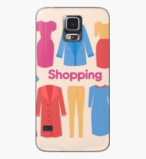 Shopping and Beauty Set in Flat Design Case/Skin for Samsung Galaxy