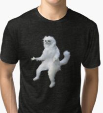 Persian Cat Room Guardian Meme Tri-blend T-Shirt