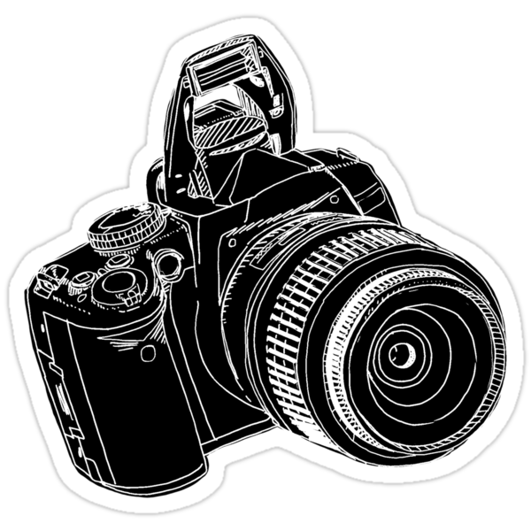 dslr blk on blk stickers by aquariumjazz redbubble