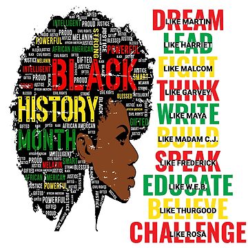 Black History Month 2021 Dream Like Leaders Kings' Sticker