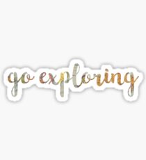go exploring Sticker