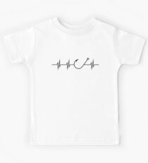 Fishing Heart Beat Kids Tee