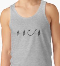 Fishing Heart Beat Tank Top