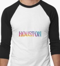 HOUSTON TIE DYE Baseball ¾ Sleeve T-Shirt