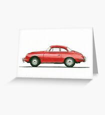 Porsche 356 B Karmann Hardtop Coupe Greeting Card