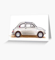 Fiat 500 Greeting Card
