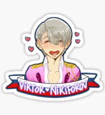 Yuri!!! on Ice - Viktor Nikiforov - Performance suit - Heart shape mouth Sticker