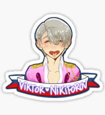 Yuri!!! on Ice - Viktor Nikiforov - Performance suit - Heart shape mouth - No hearts Sticker