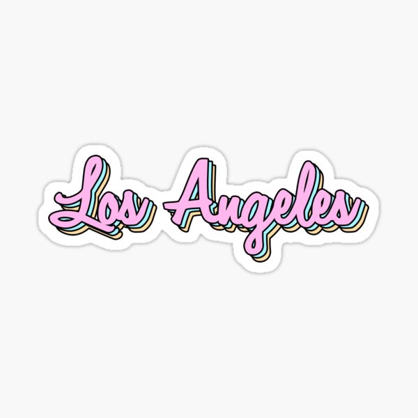 Los Angeles Stickers Redbubble
