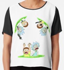 Rick and Morty vs Rick and Morty Chiffon Top