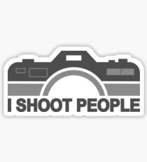 I Shoot People Photography Text Sticker