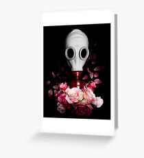 Floral Mask Greeting Card