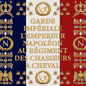 Napoleonic French flag of the Chasseurs A cheval de la Garde