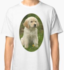 Cute Golden Retriever Puppy Classic T-Shirt