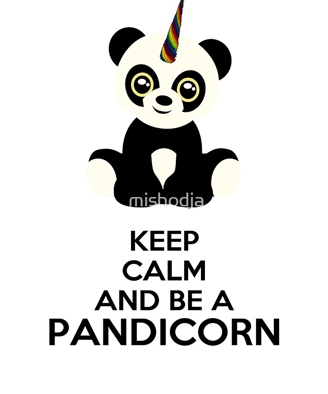 Todo 20+ Foto keep calm and be a pandicorn Mirada tensa