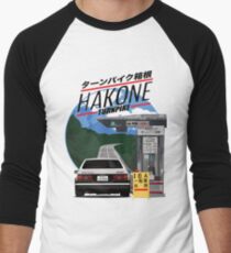 Camiseta ¾ bicolor para hombre Hakone Toyota AE86 Trueno