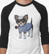 Sailor Chihuahua Men's Baseball Âľ T-Shirt