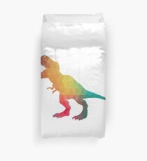 Regenbogenfarbe T-Rex Bettbezug