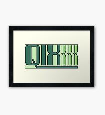 Qix (Game Boy Title Screen) Framed Print