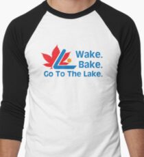 Defending Awesome - Wake Bake Go To The Lake Men's Baseball ¾ T-Shirt