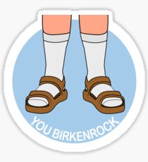 Pegatina Calcetines y Birkenstocks