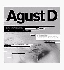 AGUST D ALBUM ART Photographic Print