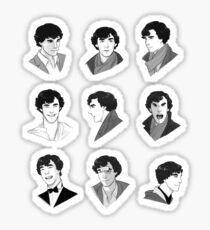 Sherlock Multi Stickers BBC Sticker
