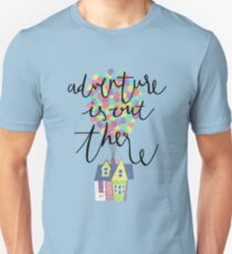 Camiseta unisex La aventura está ahí fuera