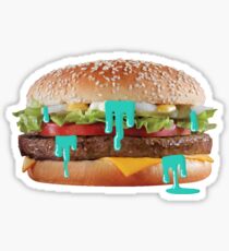 Trippy Burger Sticker