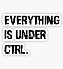 Under Ctrl. - white Sticker