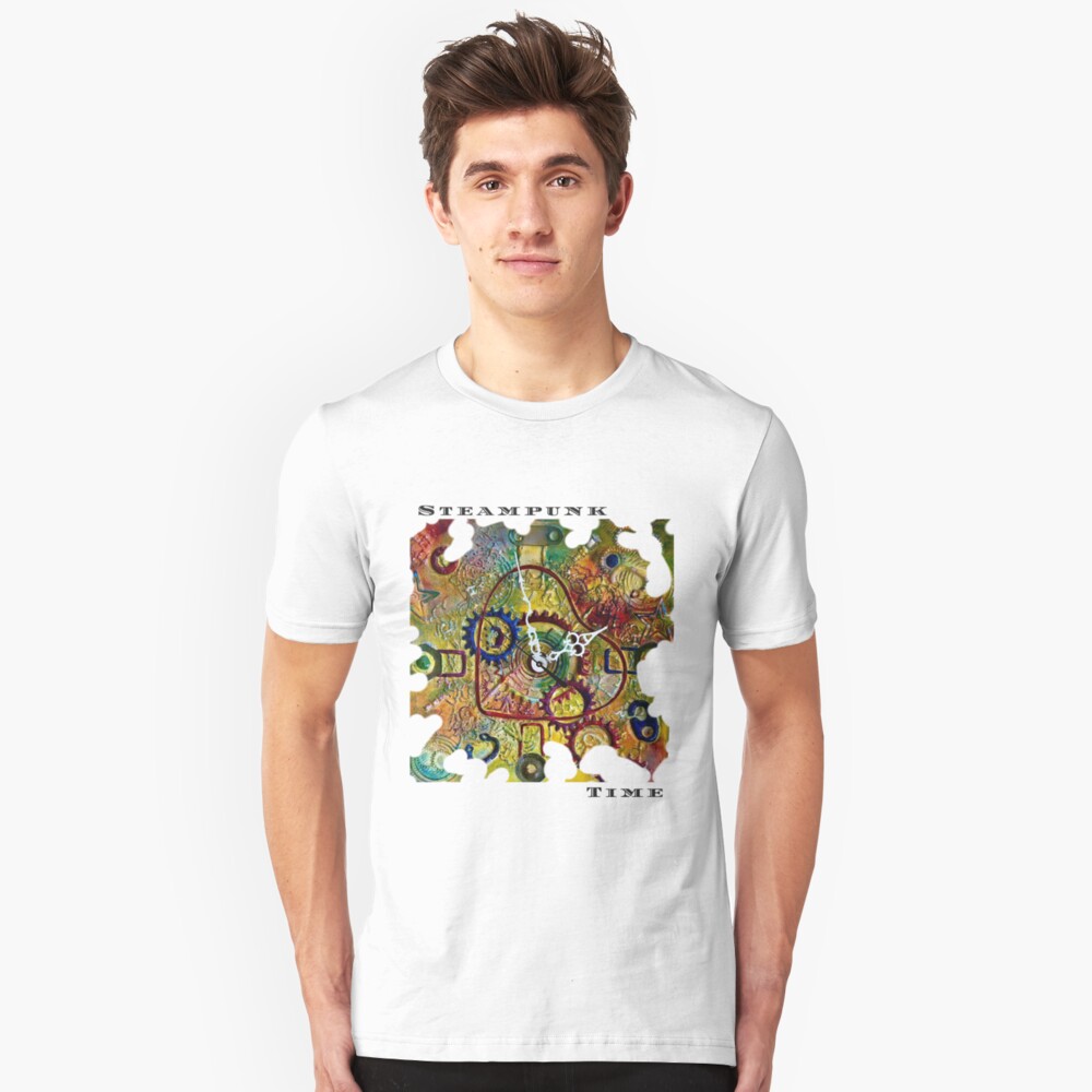 STEAMPUNK LOVE - STEAMPUNK TIME Slim Fit T-Shirt