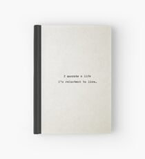 I Narrate a Life I'm Reluctant to Live - Carrie Fisher Memorial Journal Hardcover Journal