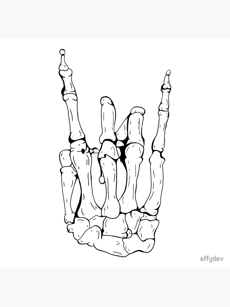 Skeleton Rocker Hand by effydev