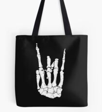 Skeleton Rocker Hand Tote Bag