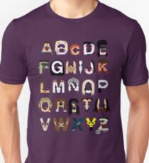 Horror Icon Alphabet Unisex T-Shirt
